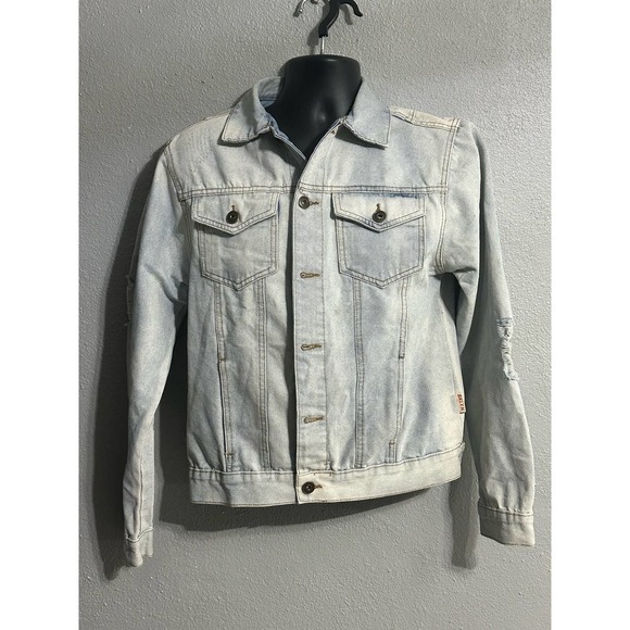 Trademark brooklyn Denim  jacket size Small Light Wash Denim - Picture 1 of 5